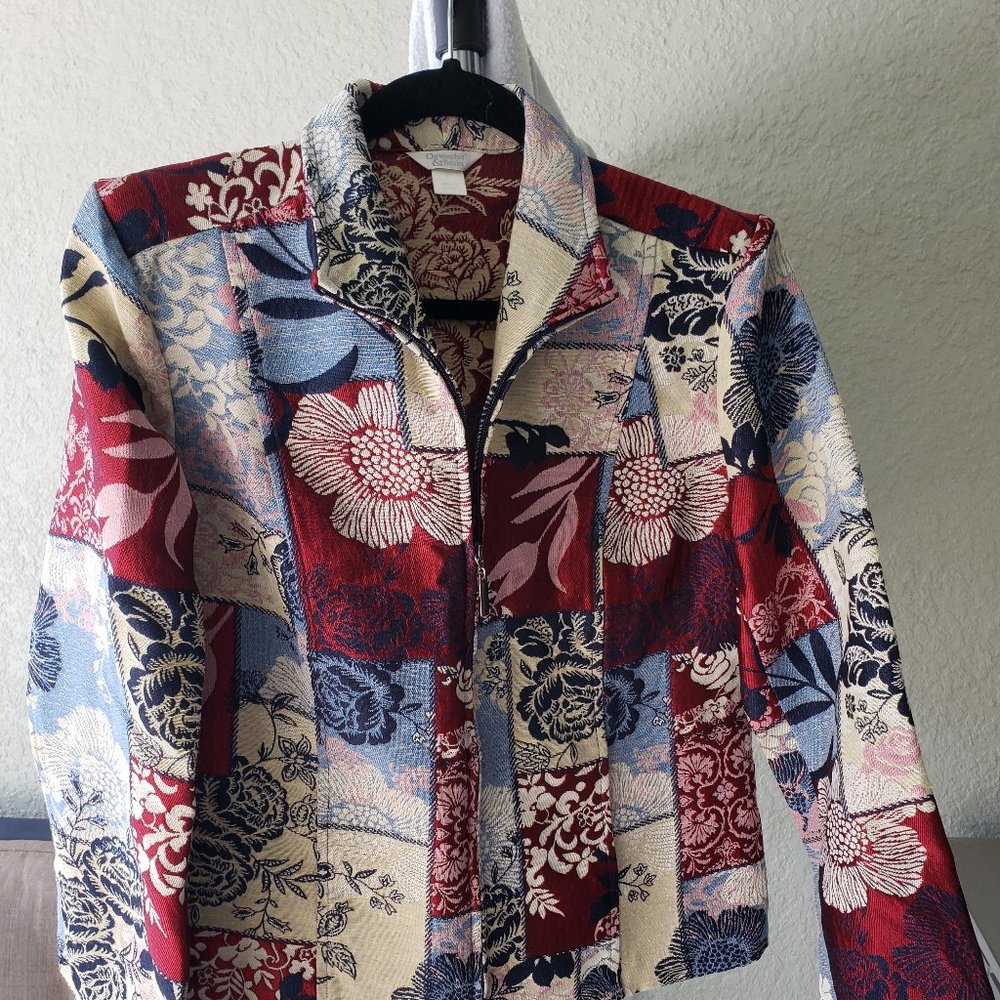 Christopher & Banks Lined Zippered Jacket Size M